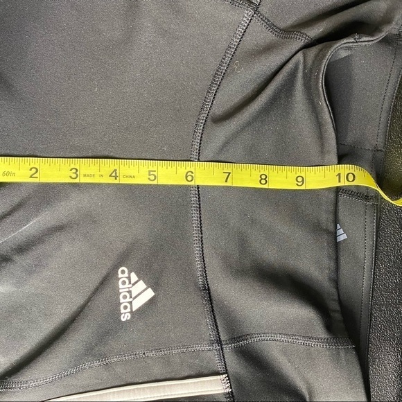 Adidas three stripe leggings XS Black white - Picture 3 of 5